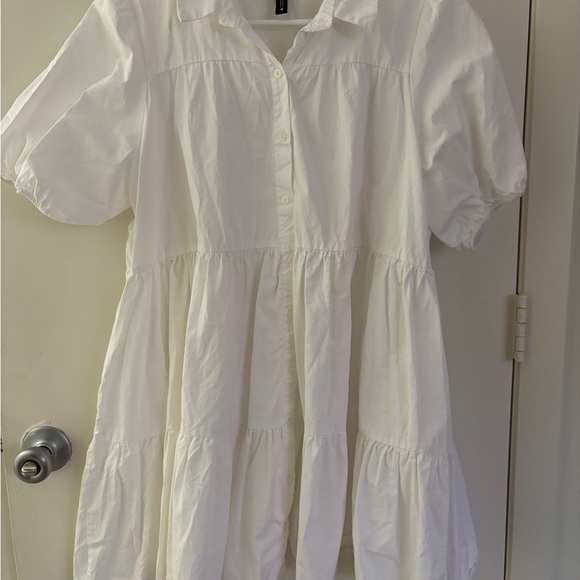 ZaraElegant White Women's Dress XL - Picture 3 of 4